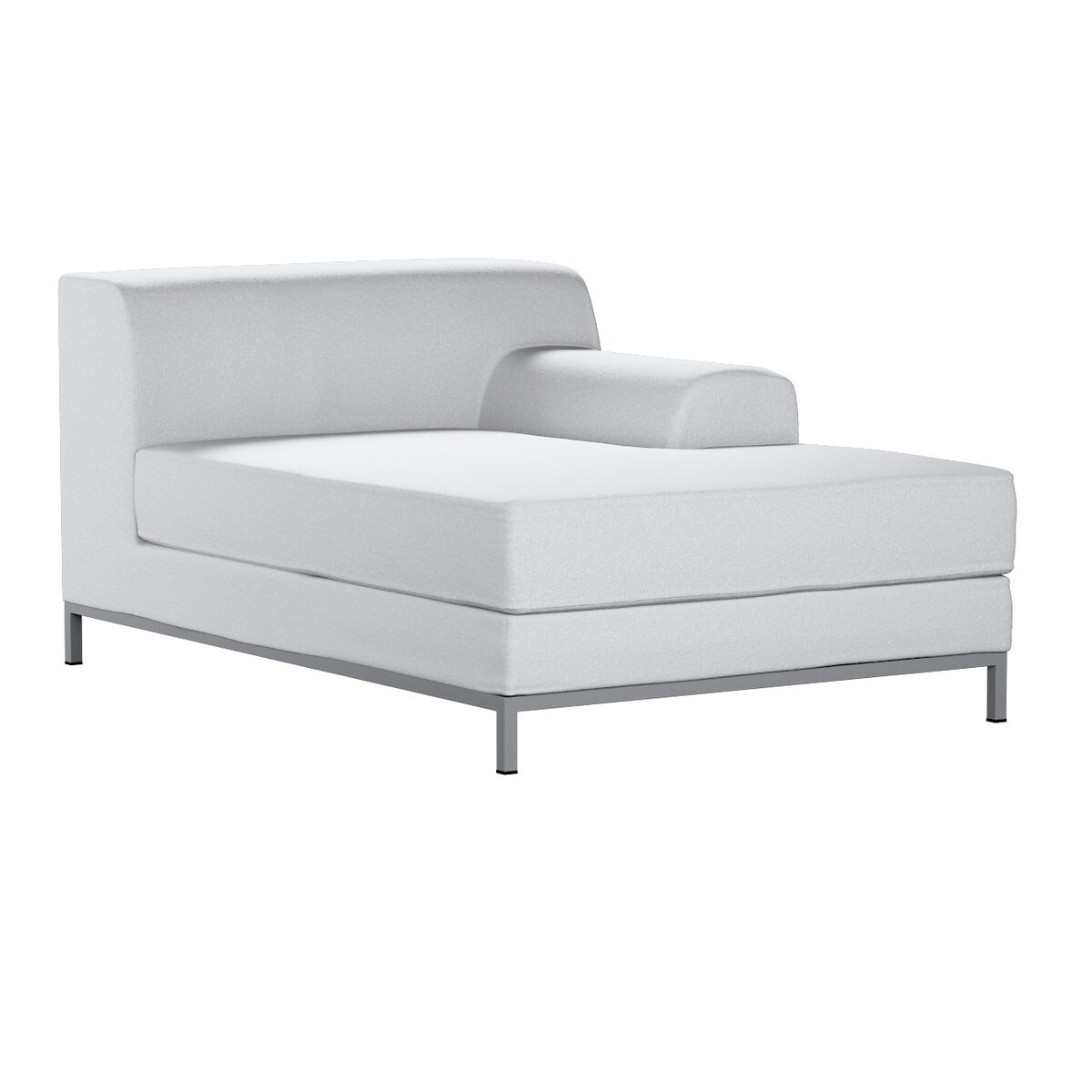 Pokrowiec na szezlong prawostronny Kramfors, biała bukla, Szezlong prawostronny Kramfors, Boucle Teddy