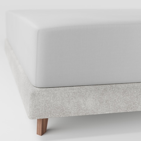 Prześcieradło z gumką 120x200 białe satynowe PAN MATERAC 100% bawełna