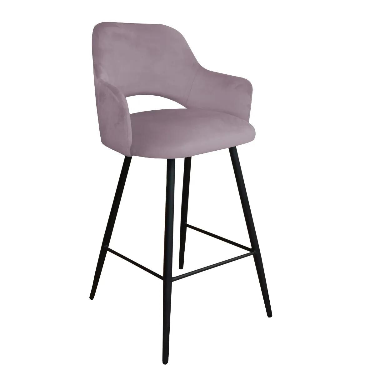 Hoker niski NAPO VELVET jasno różowy