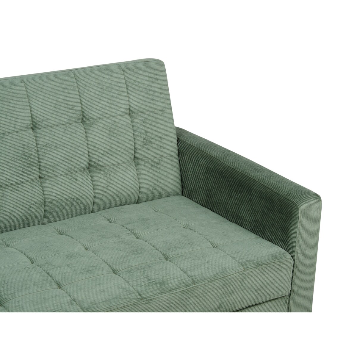 Sofa rozkładana zielona VEHKOO