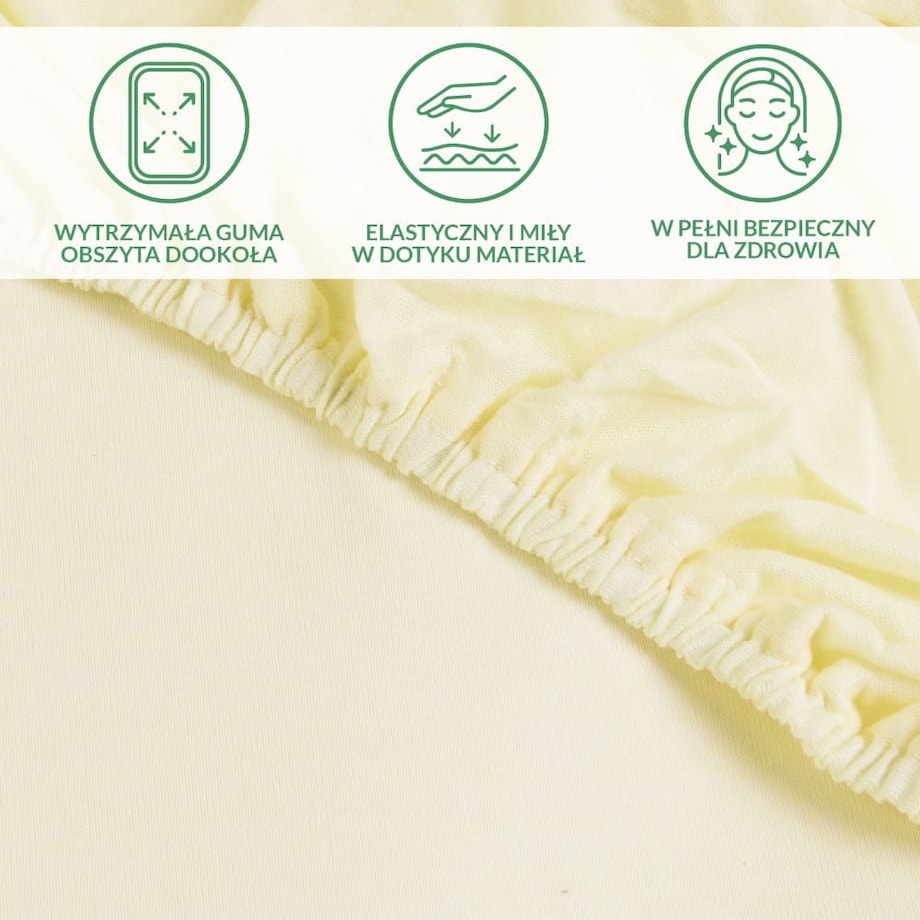 Prześcieradło ochronne wodoodporne z gumką 2w1, rozmiar 200x220 SG kolor krem
