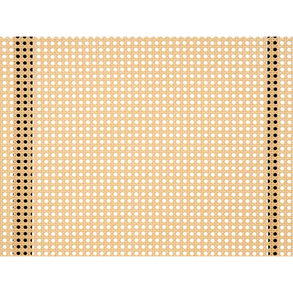 Łóżko Technorattan BOULIN 180 x 200 cm Czarny