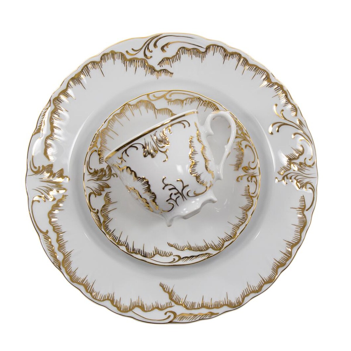 Garnitur do kawy dla 6 osób 18 el. Rococo Anna 7830