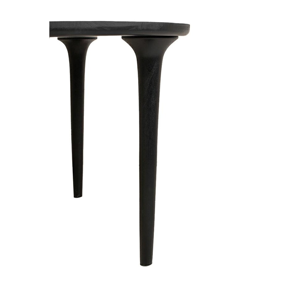 MaMaison stół jadalniany LAMINAR 200 czarny / drewno