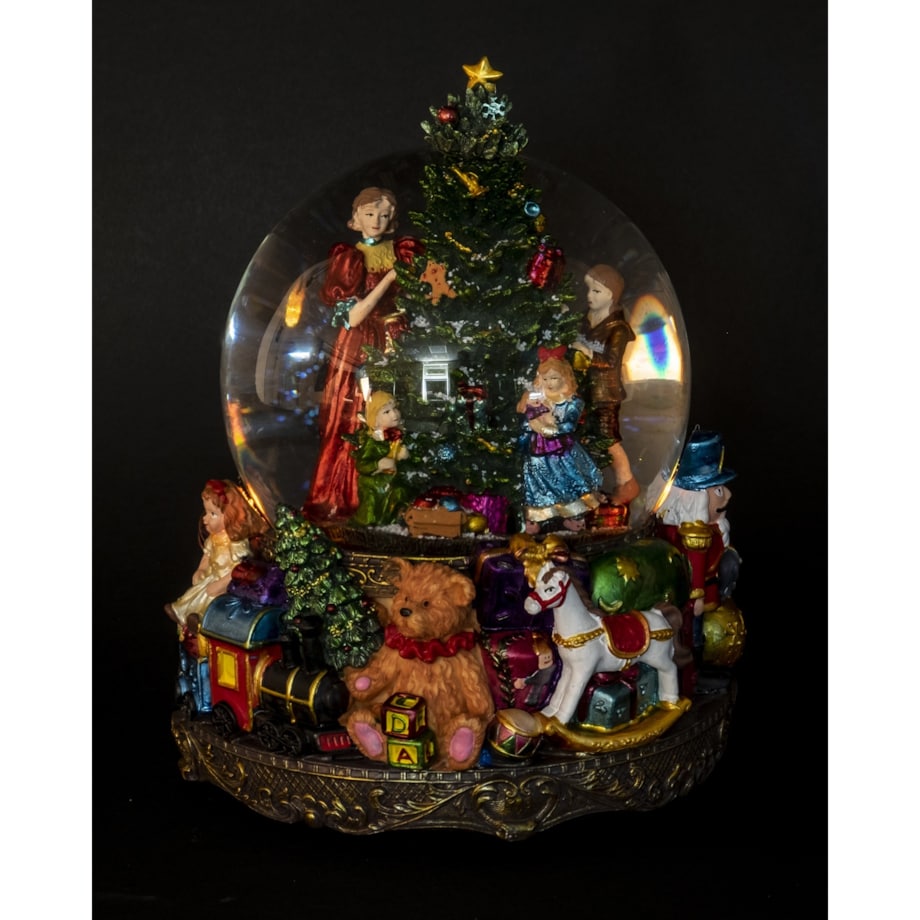 Kula śnieżna z pozytywką LED 24x19x19 cm PALLA DI VETRO