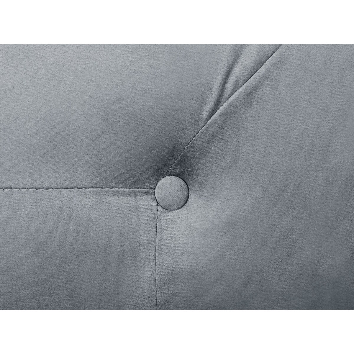 Szezlong prawostronny IVRY Welur Szary