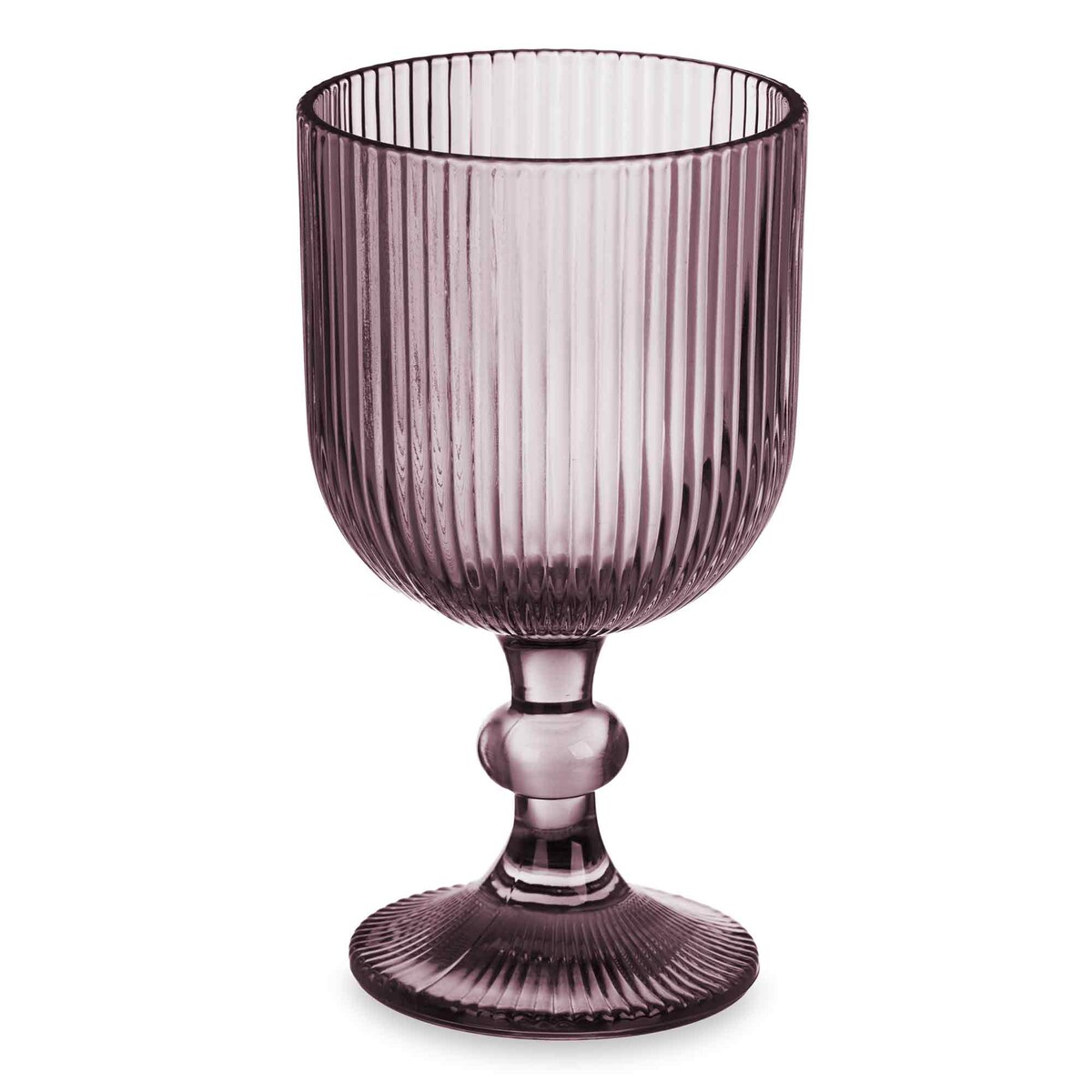 Zestaw kieliszków do wina LINES z ryflowanego szkła, 6 sztuk, 260 ml