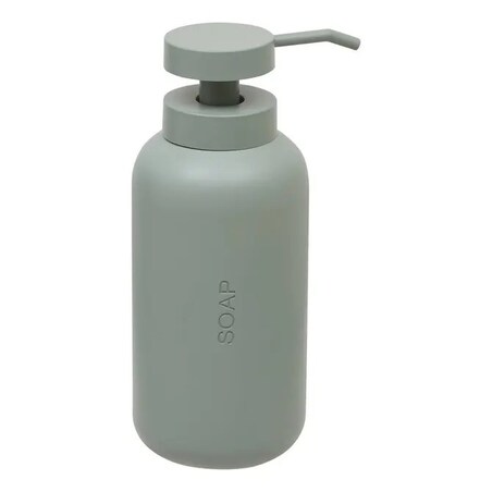 Dozownik na mydło, poliresing, szaro-miętowy, 500 ml