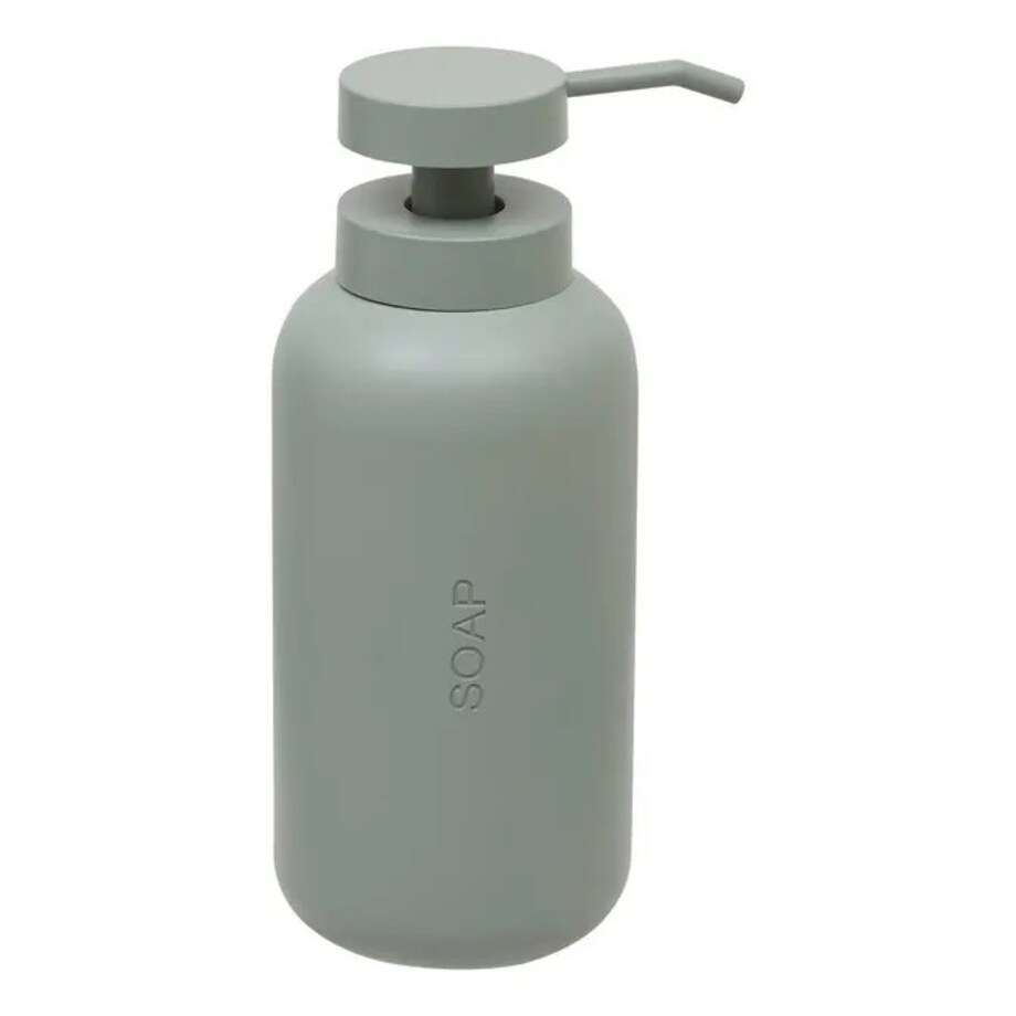 Dozownik na mydło, poliresing, szaro-miętowy, 500 ml
