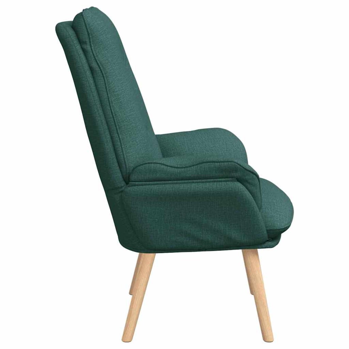 vidaXL Fotel relaksacyjny Ciemnozielony 69 x 74 x 93 cm tkanina