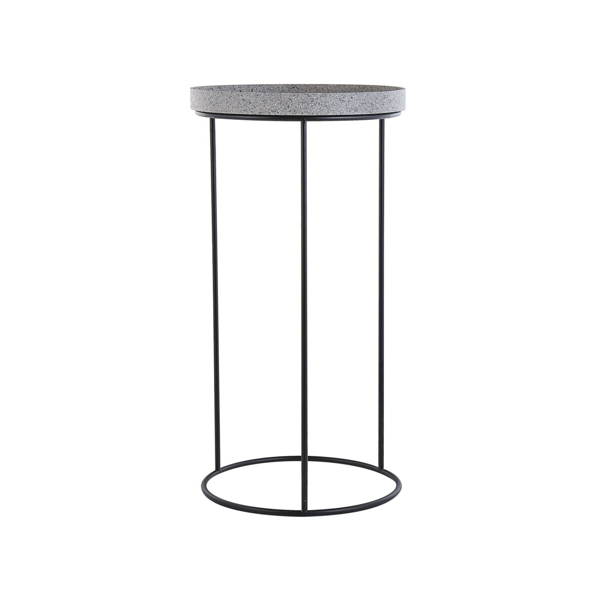 Zestaw 3 stolików pomocniczych efekt granitu TEXON