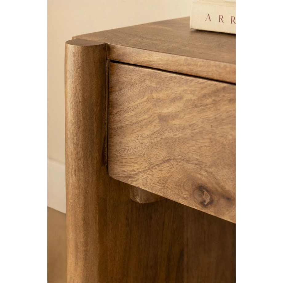 Stolik nocny z drewna mango Antonela 45x45 cm