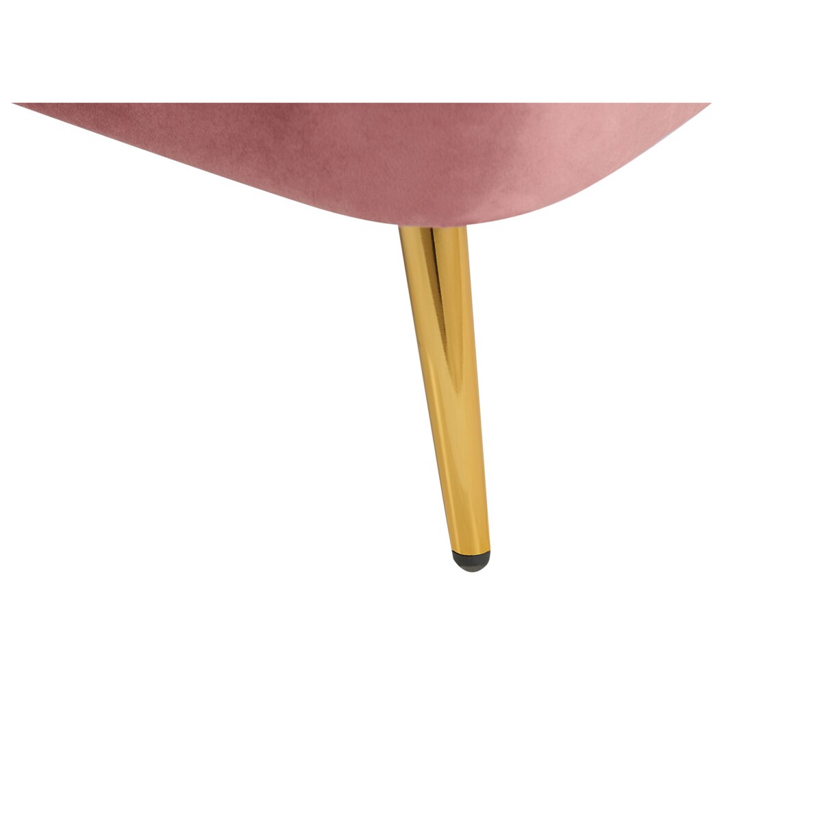 Szezlong welurowy lewostronny różowy ALLIER