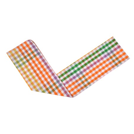 Bieżnik w drobną kratę Rainbow Gingham – 50 × 220 cm