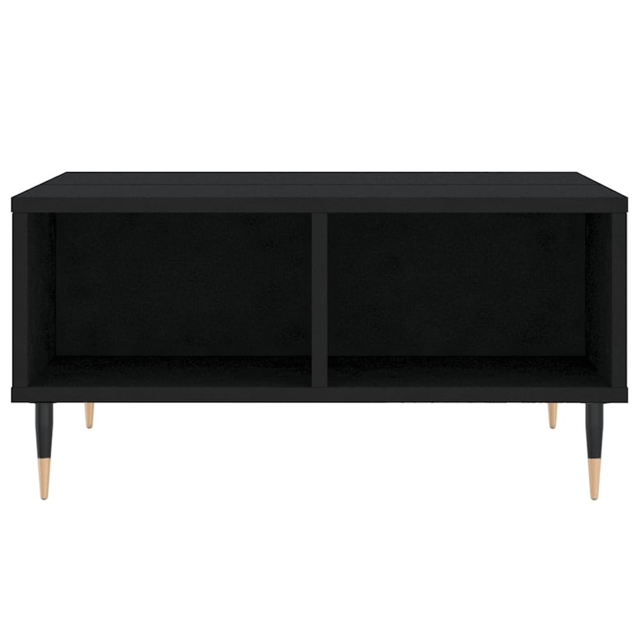 vidaXL Stolik kawowy, czarny, 60x60x30 cm, materiał drewnopochodny