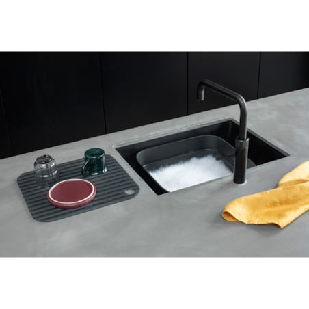 Pojemnik do zmywania z ociekaczem SinkSide ciemnoszary 302664