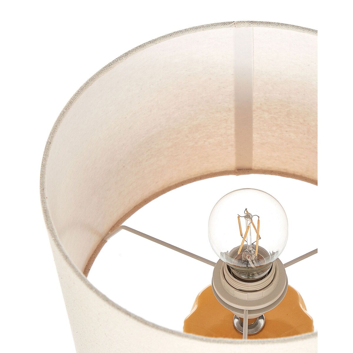 Lampa stołowa ceramiczna żółta BALONNE