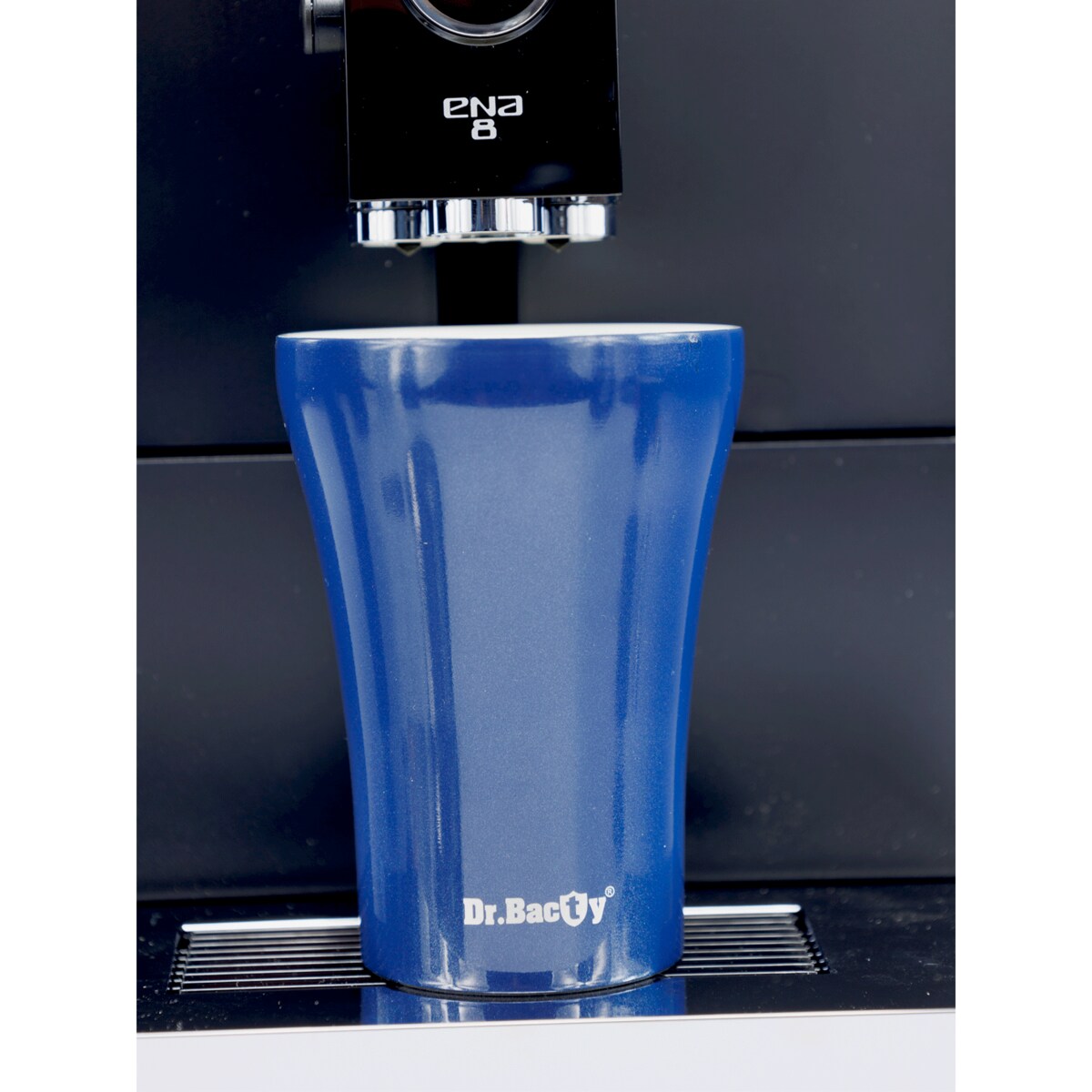Kubek termiczny do kawy z powłoką ceramiczną Dr.Bacty Apollo - 227 ml - niebieski
