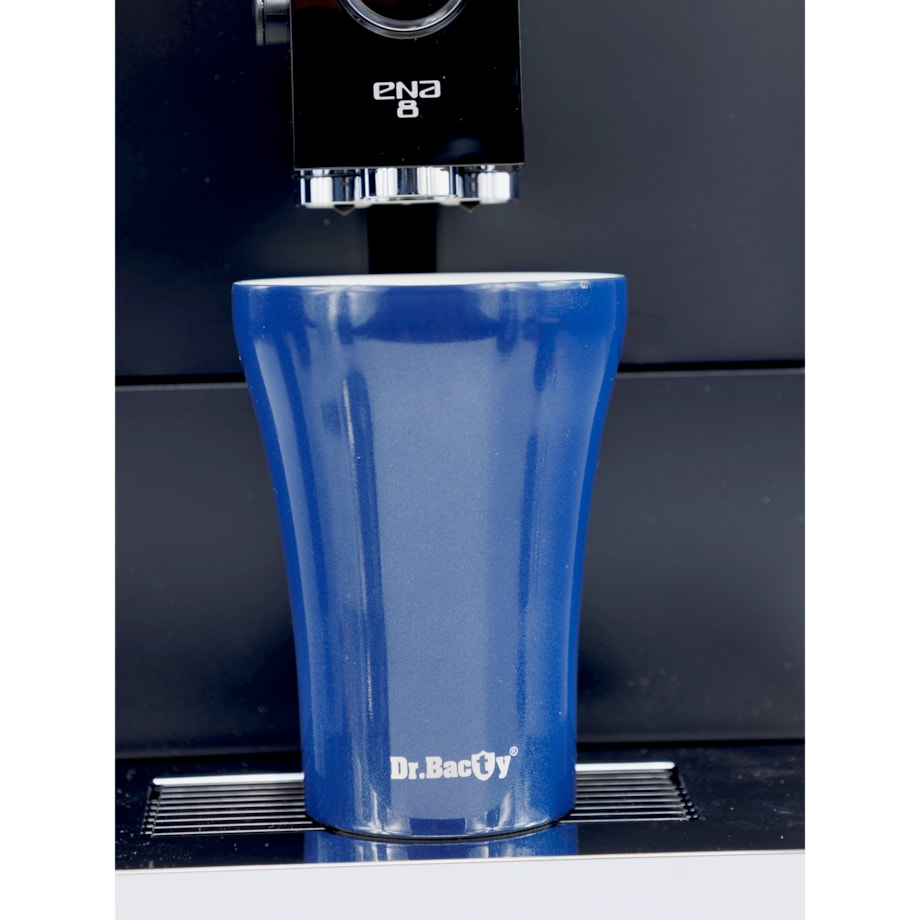 Kubek termiczny do kawy z powłoką ceramiczną Dr.Bacty Apollo - 227 ml - niebieski