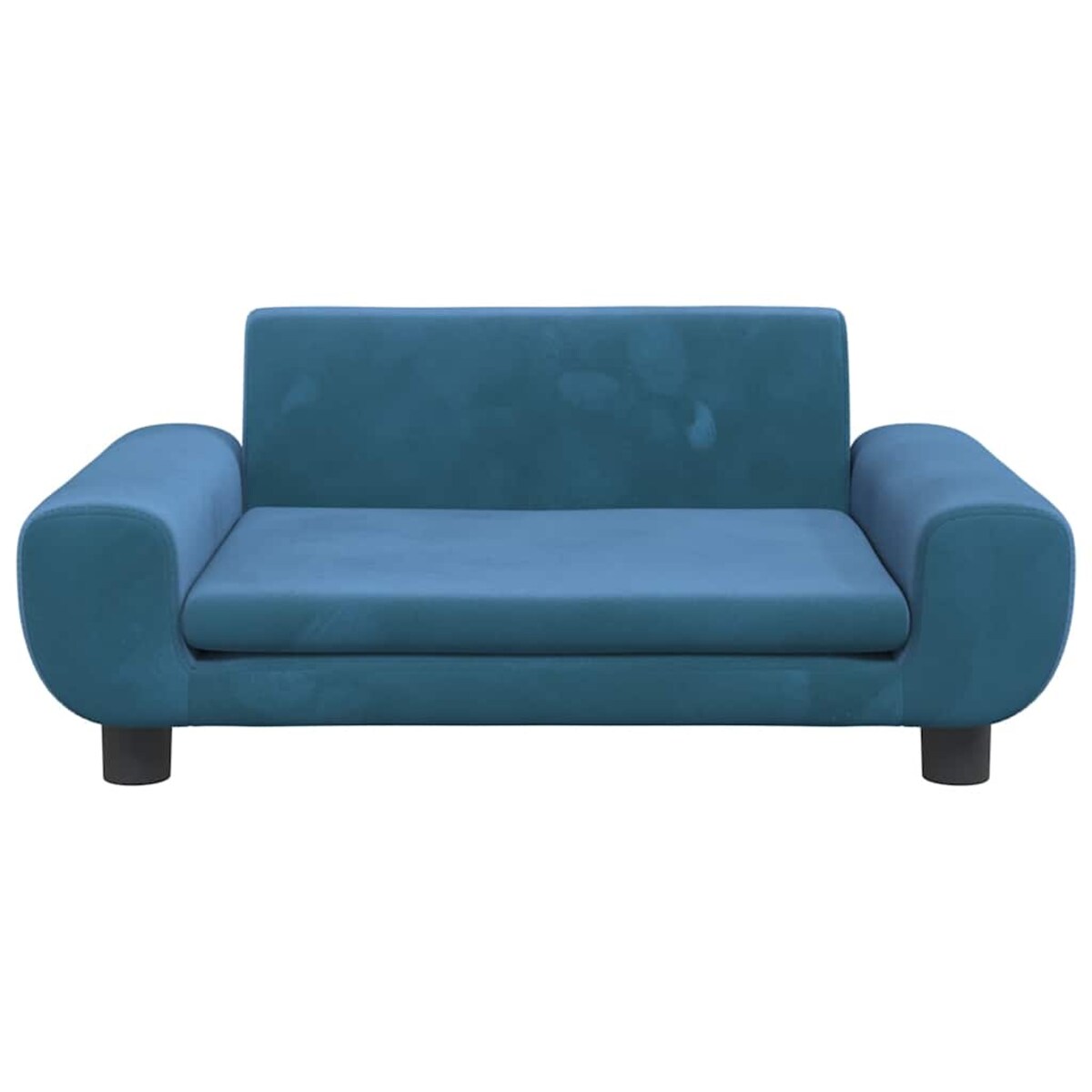 vidaXL Sofa dla dzieci, niebieska, 70x45x33 cm, aksamit