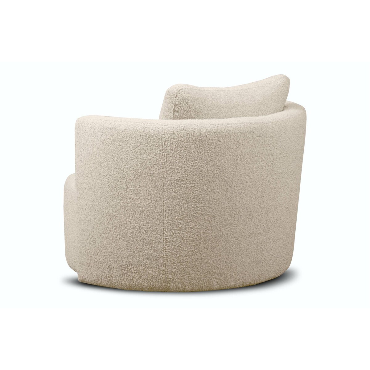 KONSIMO RAGGI Fotel obrotowy baranek jasnobeżowy