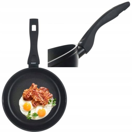 PATELNIA kuchenna grazia 26 cm CZARNA BANQUET do smażenia jajka bekon mięso