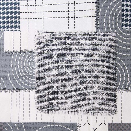 Pościel flanelowa 160x200 Ardela Grey kratka szara, Flanelove