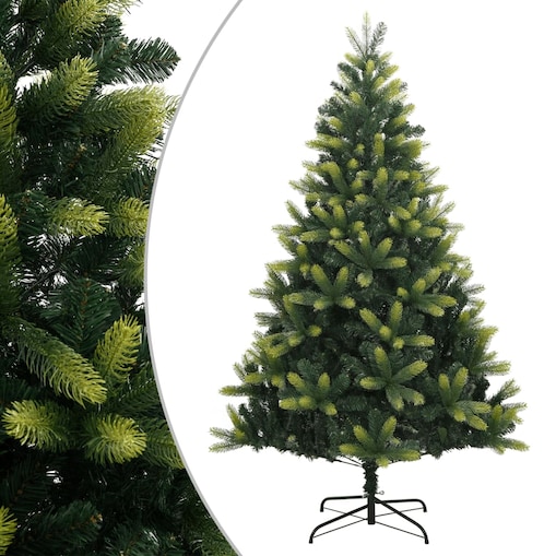 vidaXL Sztuczna choinka zawiasowa ze stojakiem, 240 cm