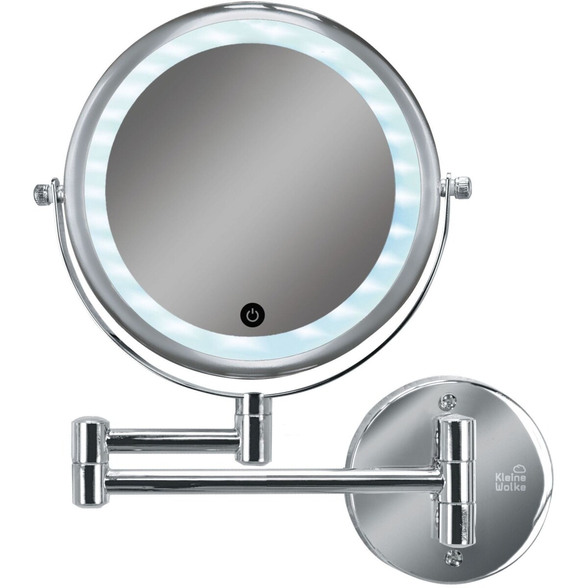 Kleine Wolke Lumi Lusterko kosmetyczne LED srebrny