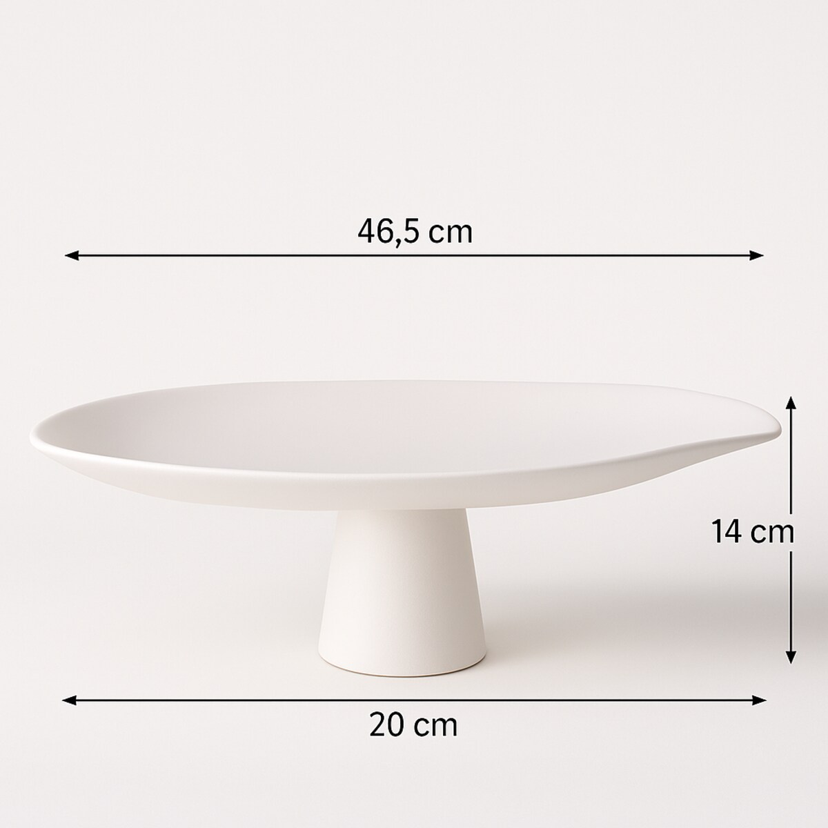 PATERA DEKORACYJNA PAELLO L BIAŁA