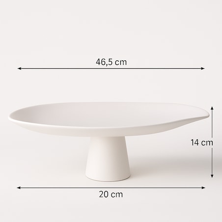 PATERA DEKORACYJNA PAELLO L BIAŁA
