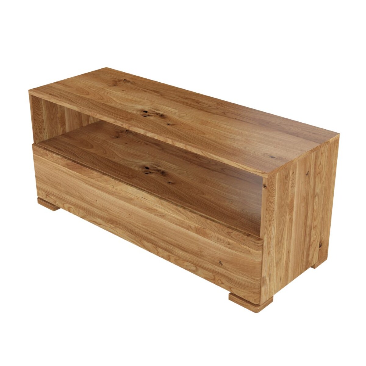 Drewniana szafka Rtv dębowa Visby Sandema / Lakier naturalny