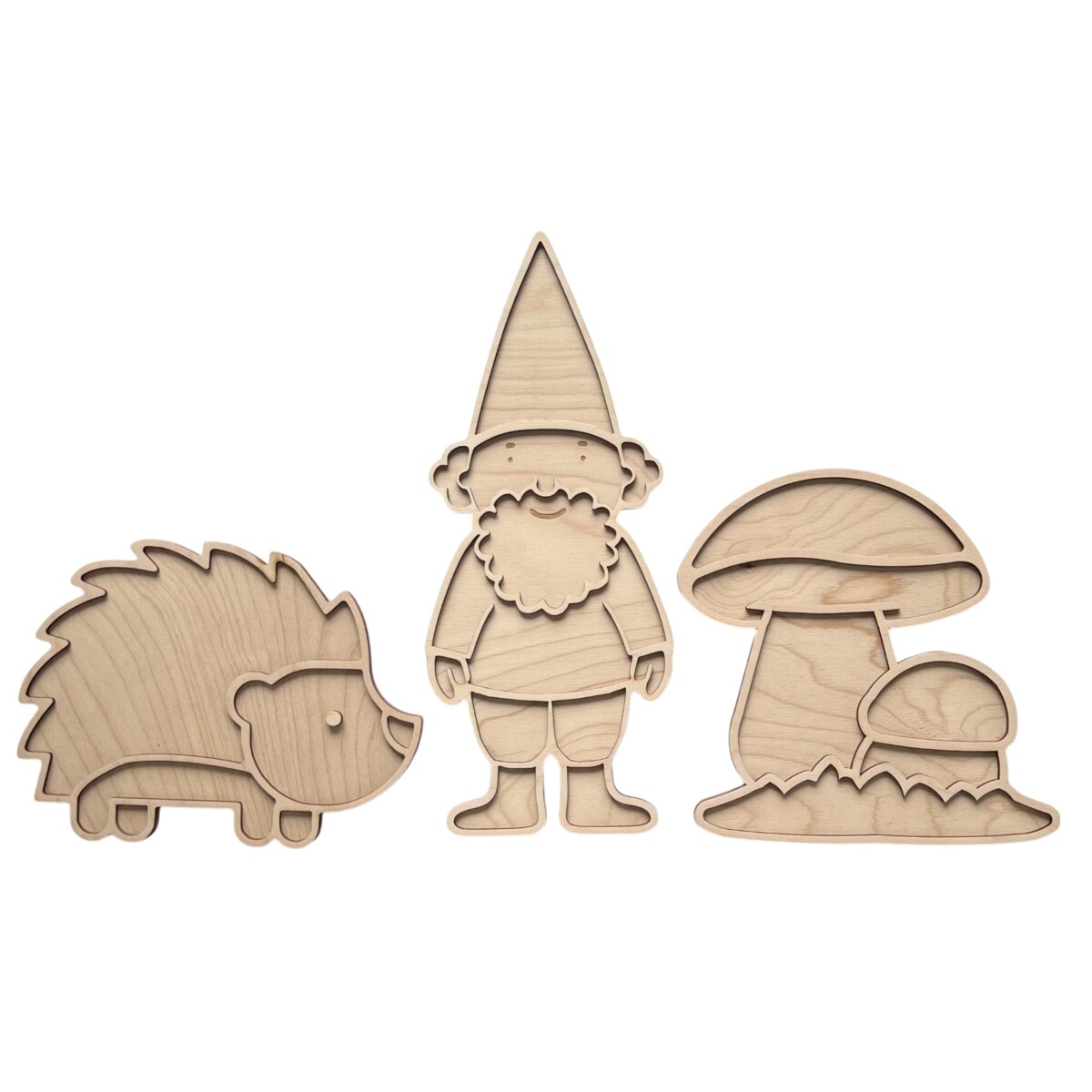 Wysypywanka sensoryczna GRZYBY drewniana jesienna montessori 18,5 cmx 17,5 cm