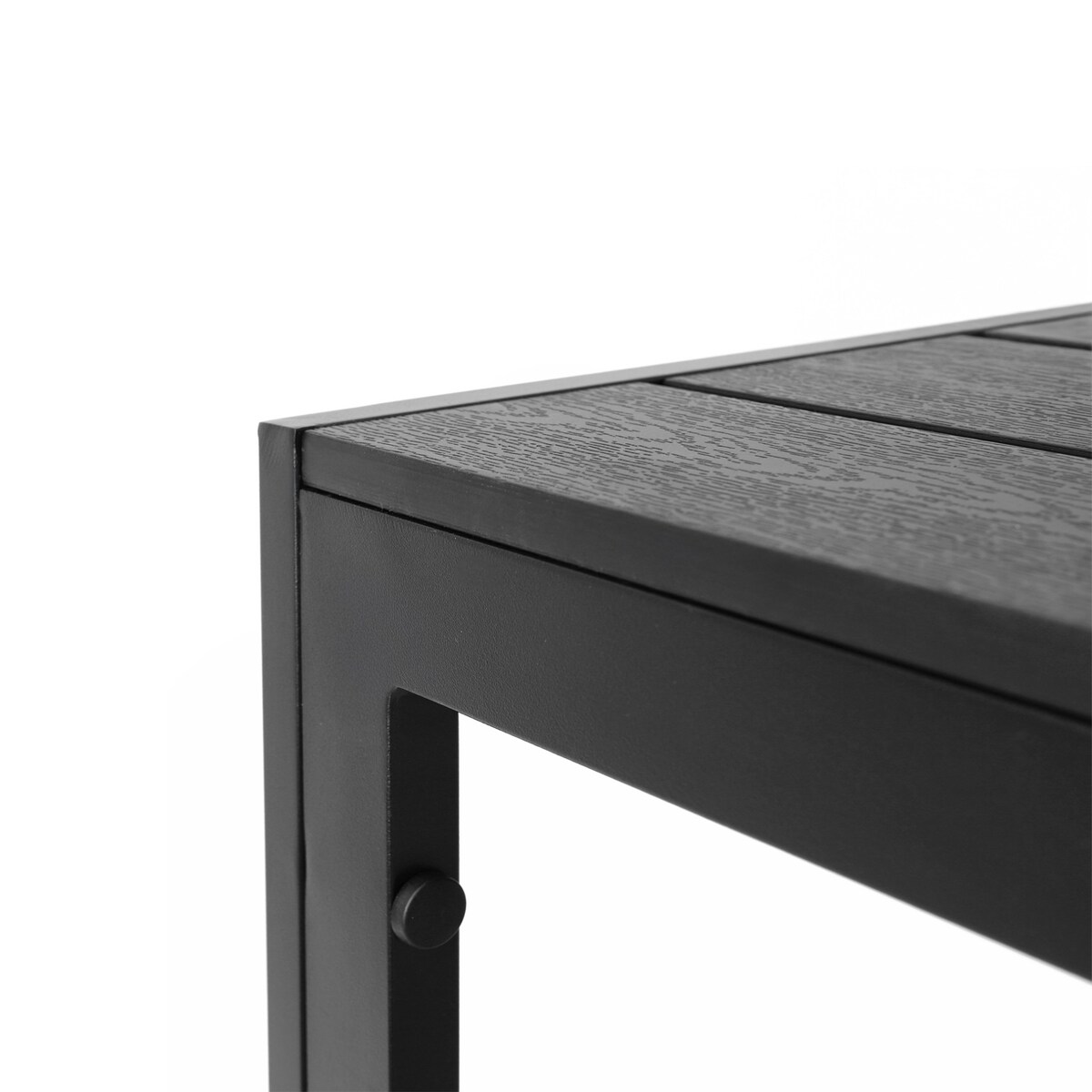 Stół ogrodowy z aluminium czarny