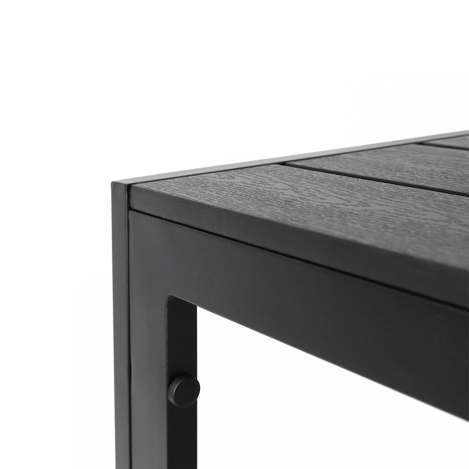 Stół ogrodowy z aluminium czarny