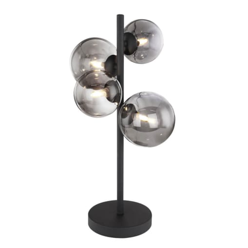 Biurkowa lampka Riha 56133-4T do gabinetu czarna grafitowa