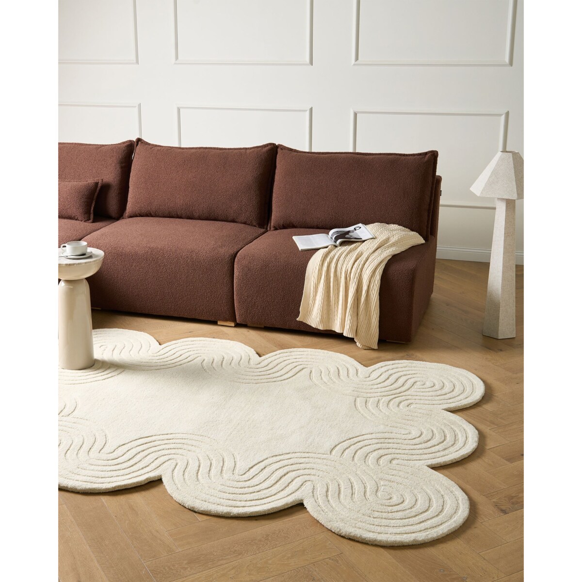 Dywan MALVAN Beżowy 160 x 230 cm Wełna