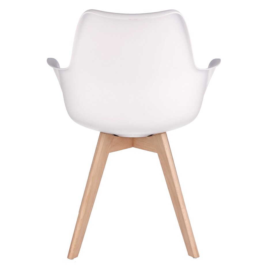 Krzesło wygodne profilowane ORLEAN białe