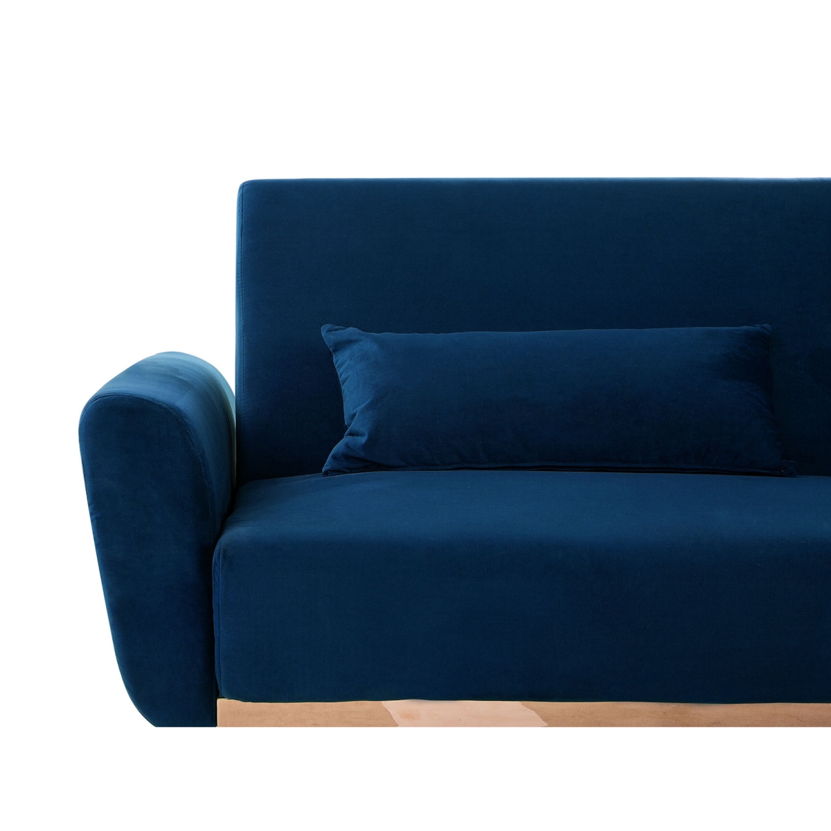 Sofa rozkładana welurowa granatowa EINA