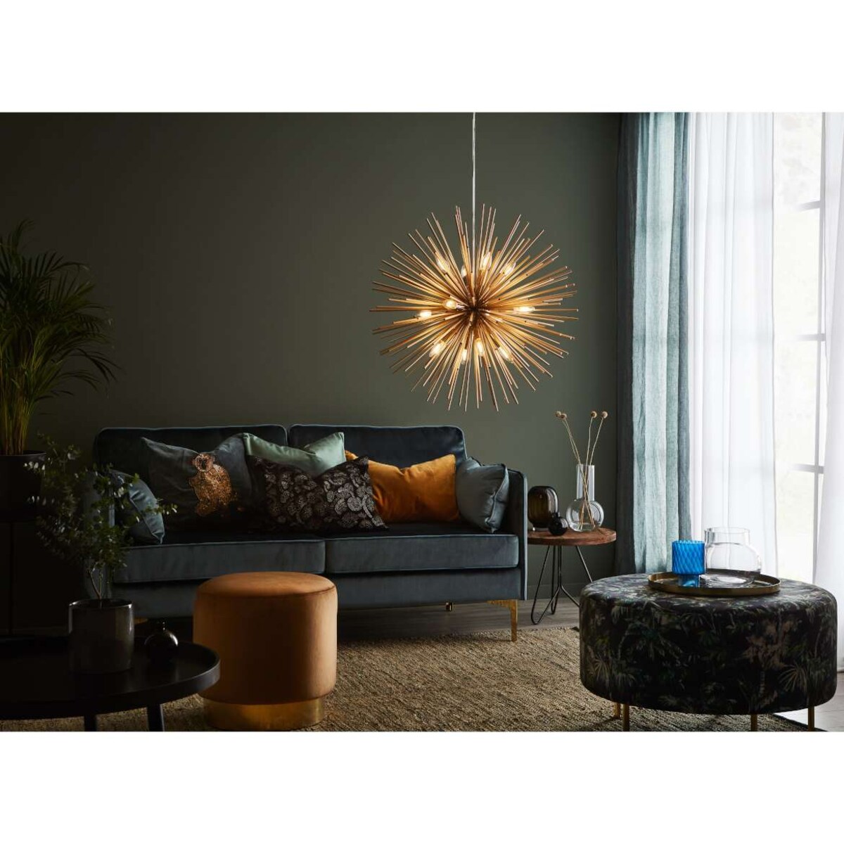 Designerska LAMPA wisząca SOLEIL 107752 Markslojd metalowa OPRAWA gwiazda złota