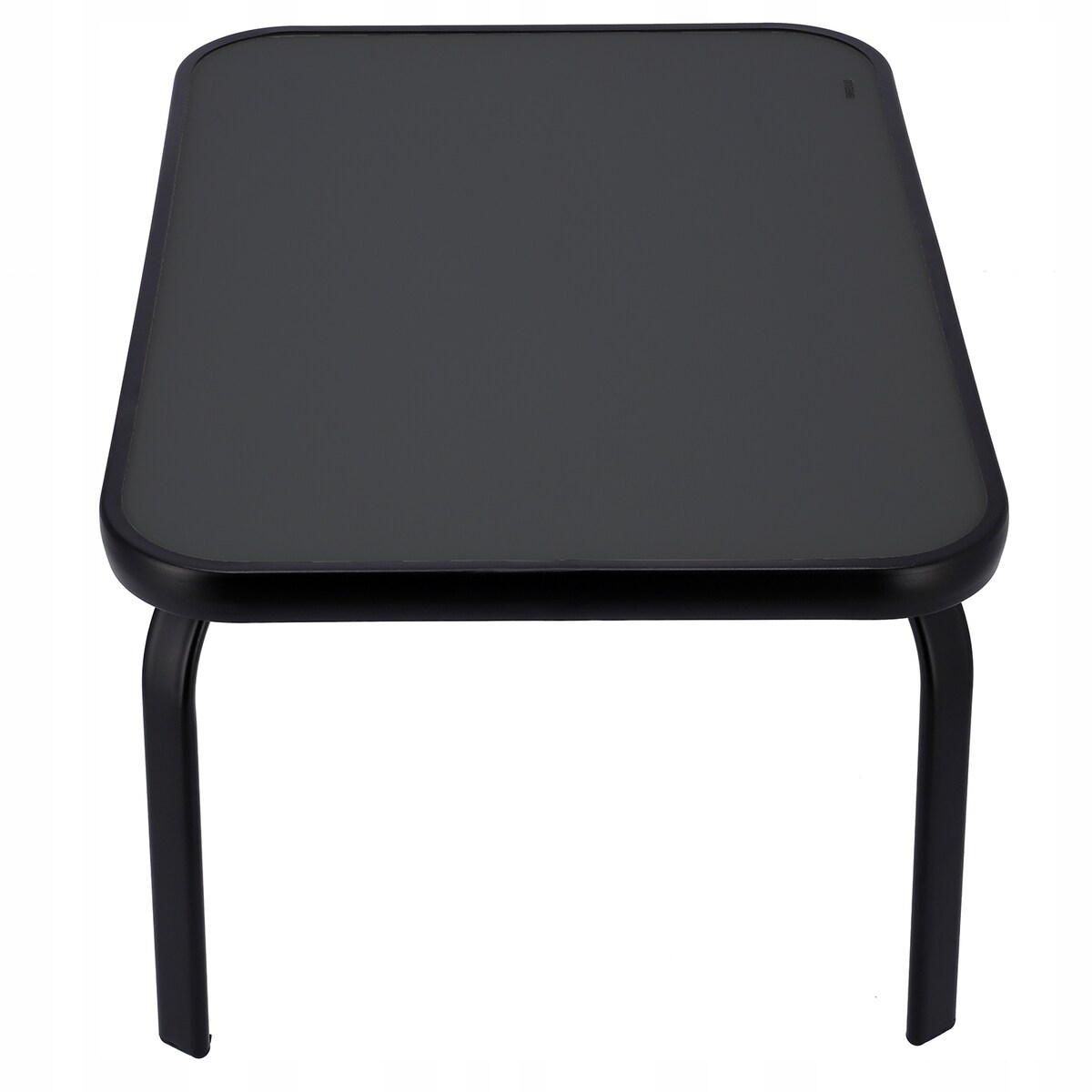 Zestaw mebli ogrodowych z tekstylenu czarne