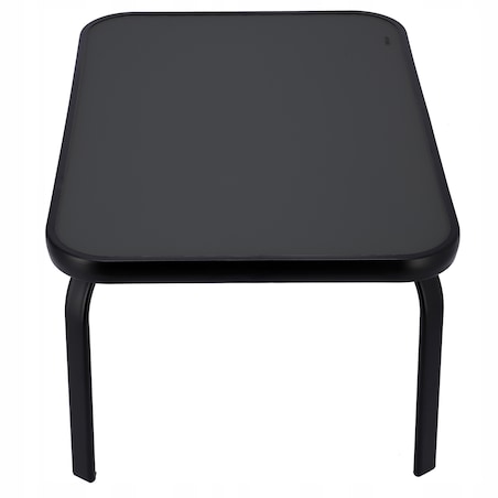 Zestaw mebli ogrodowych z tekstylenu czarne