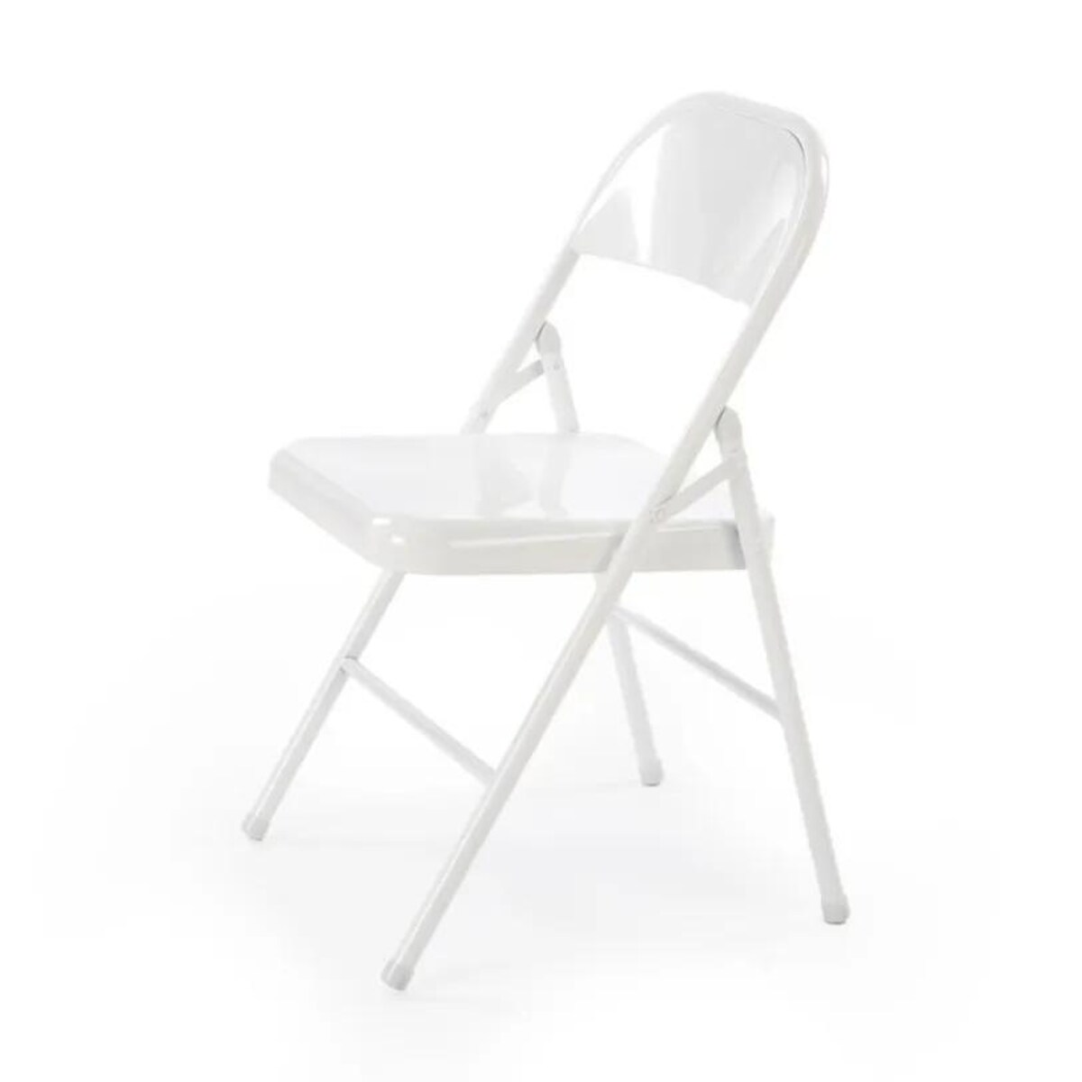 Krzesło metalowe K565 białe składane