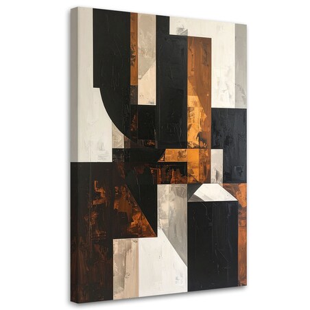 Obraz do salonu sypialni biura loftu, Abstrakcja tekstura brązowy