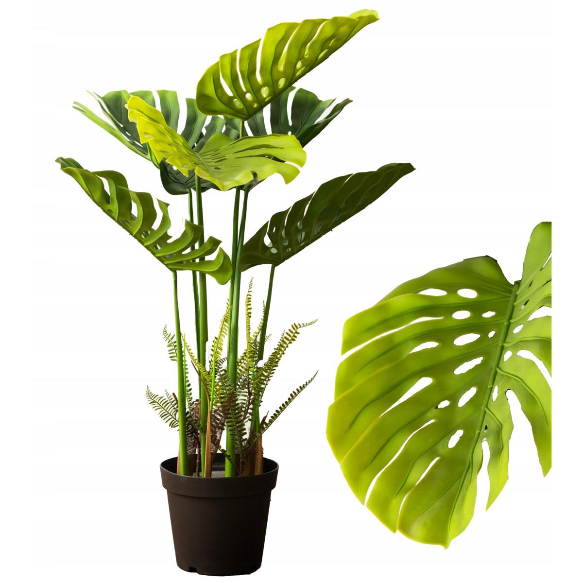 SZTUCZNA MONSTERA DUŻA XXL 120cm realistyczna jak żywa podłogowa dekoracja