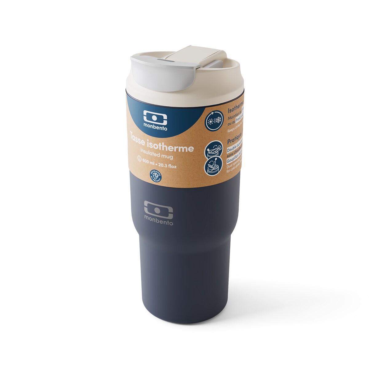 Monbento Travel Mug kubek termiczny 0,6 l Blue Infinity