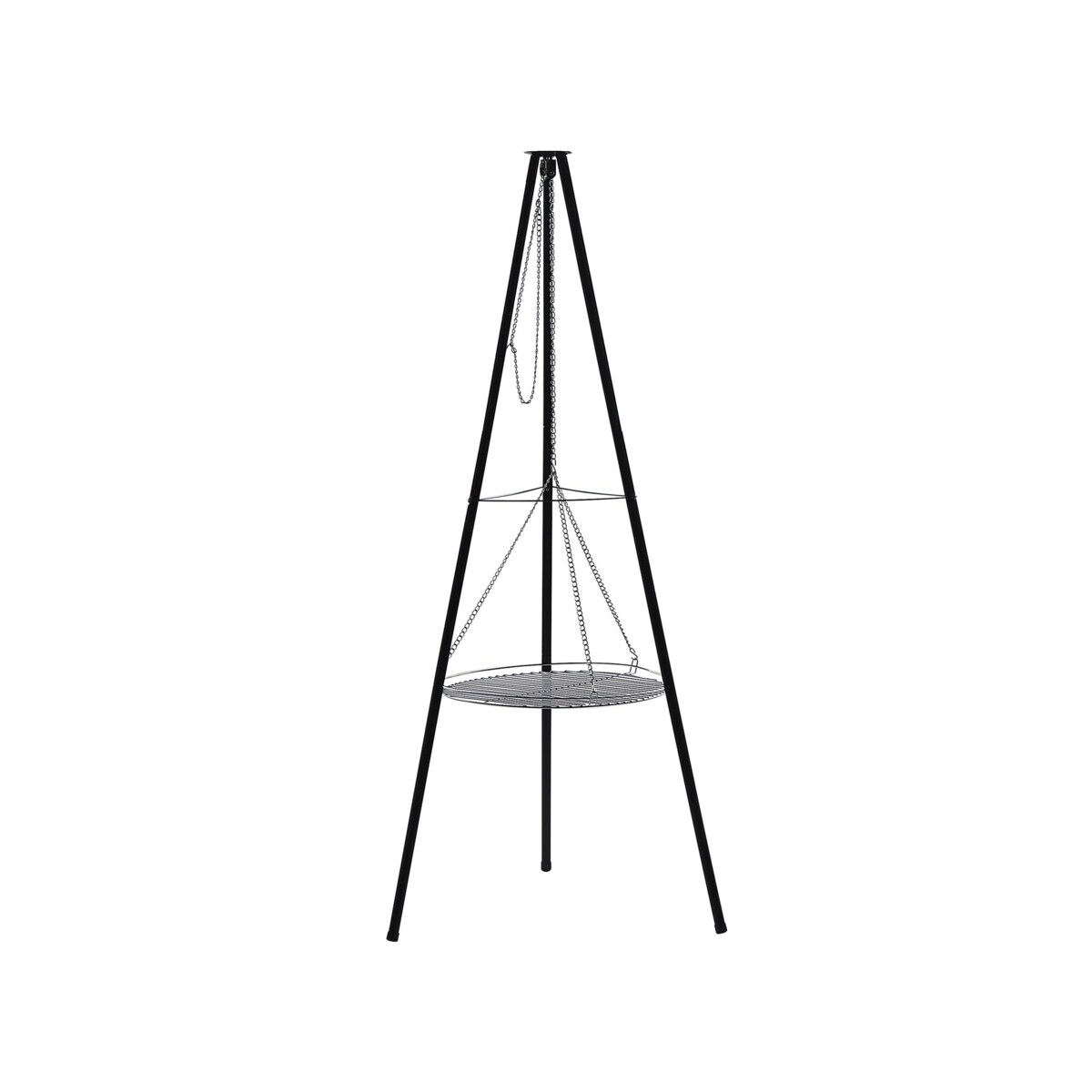 Grill wahadłowy na trójnogu czarny GELAI