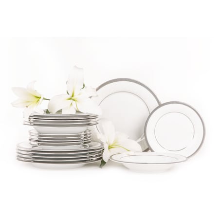 Serwis obiadowy 6os. (18el.) GEOS PLATIN