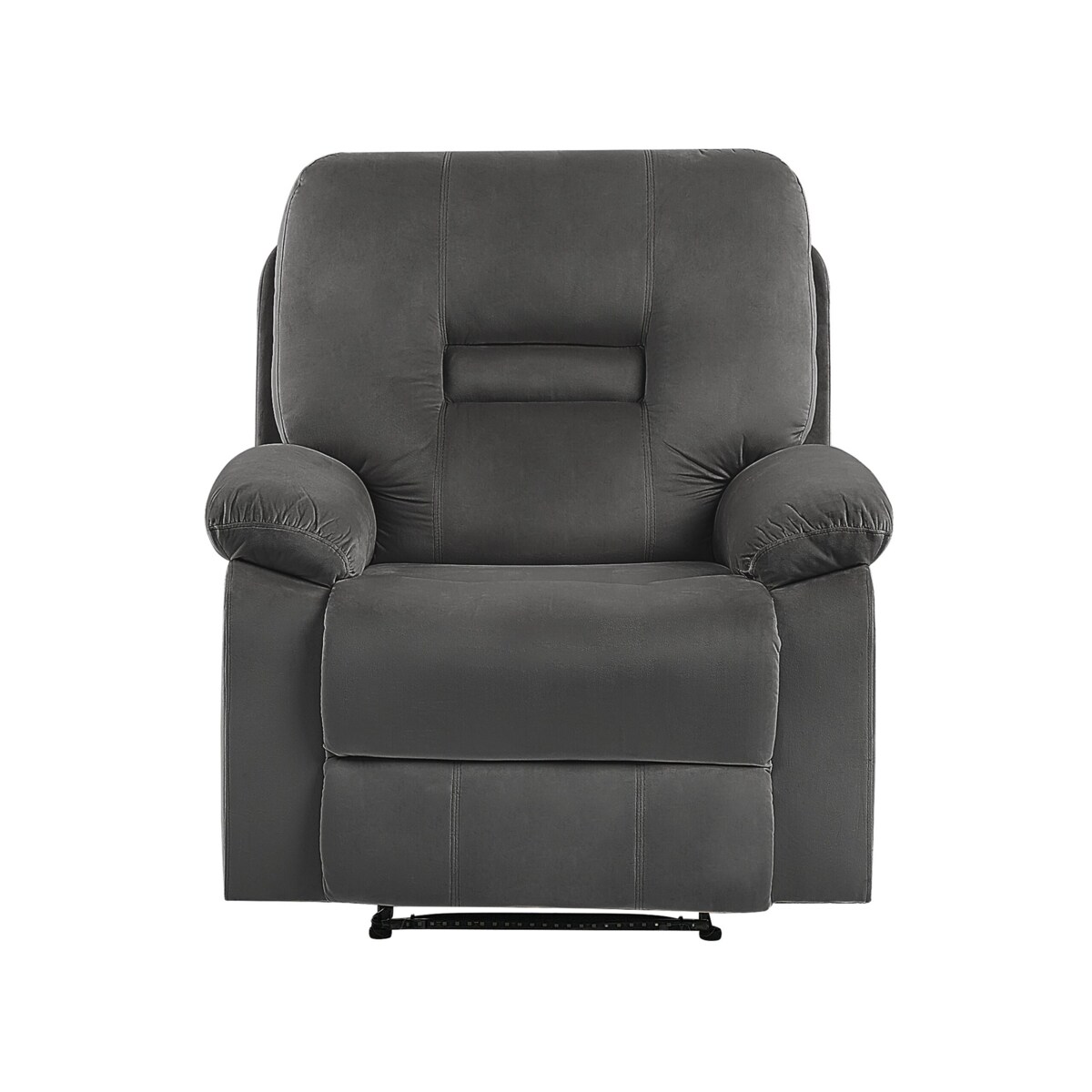 Komplet wypoczynkowy z elektryczną funkcją relaksu dla 6 osób BERGEN Welur Ciemnoszary Z portem USB