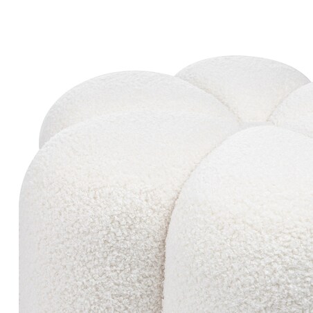 Pufa ozdobna boucle 43x45,5x45,5 cm SALIANA